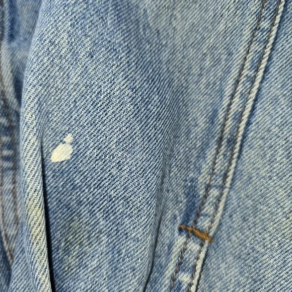 Vintage Wrangler HERO Denim Trucker Jacket M Blue Y2K Distressed 90s Streetwear - Picture 11 of 16